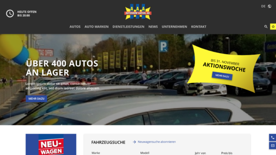 Neue Homepage - Autoshow Aathal AG 1