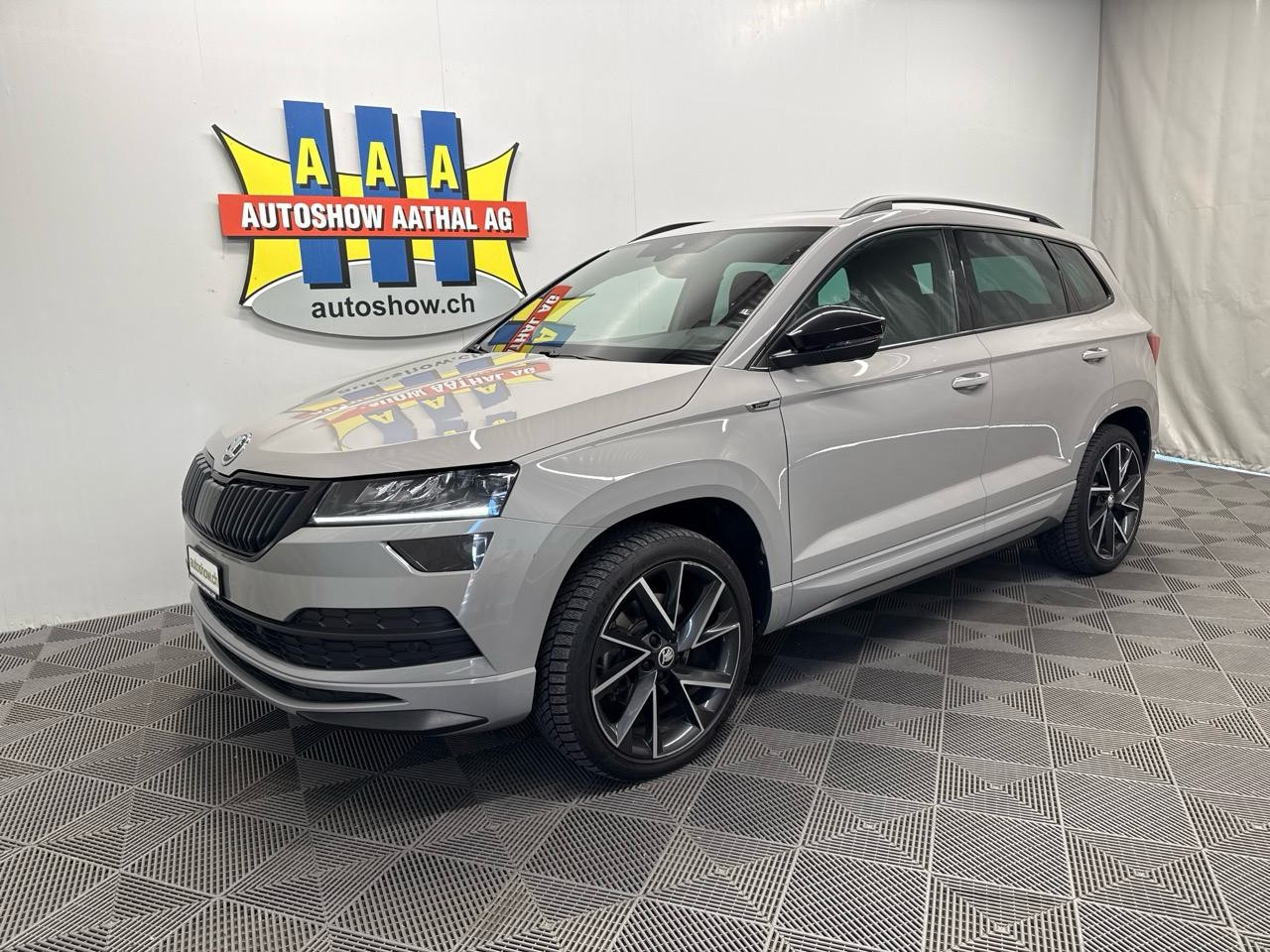 SKODA Karoq 2.0 TSI SportLine 4x4 DSG - Autoshow Aathal AG bei Uster bietet günstige Occasionen und Neuwagen